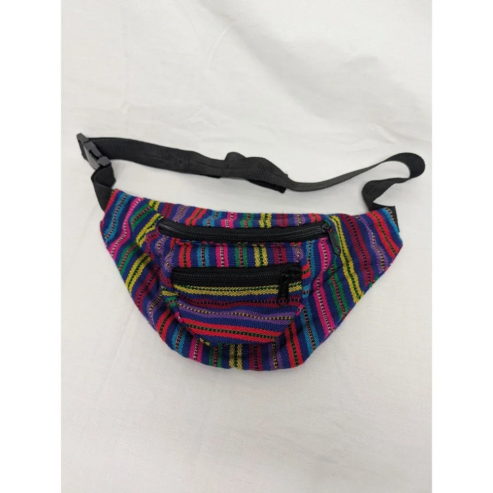 Guatemalan Fanny Packs Hipster Boho Unisex Colorful